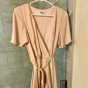 Blush bridesmaid dress!